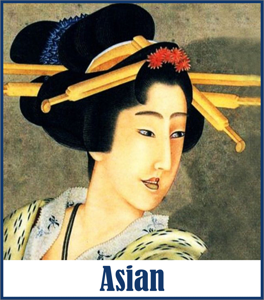 ASIAN INSPIRED Counted Cross Stitch Charts Patterns