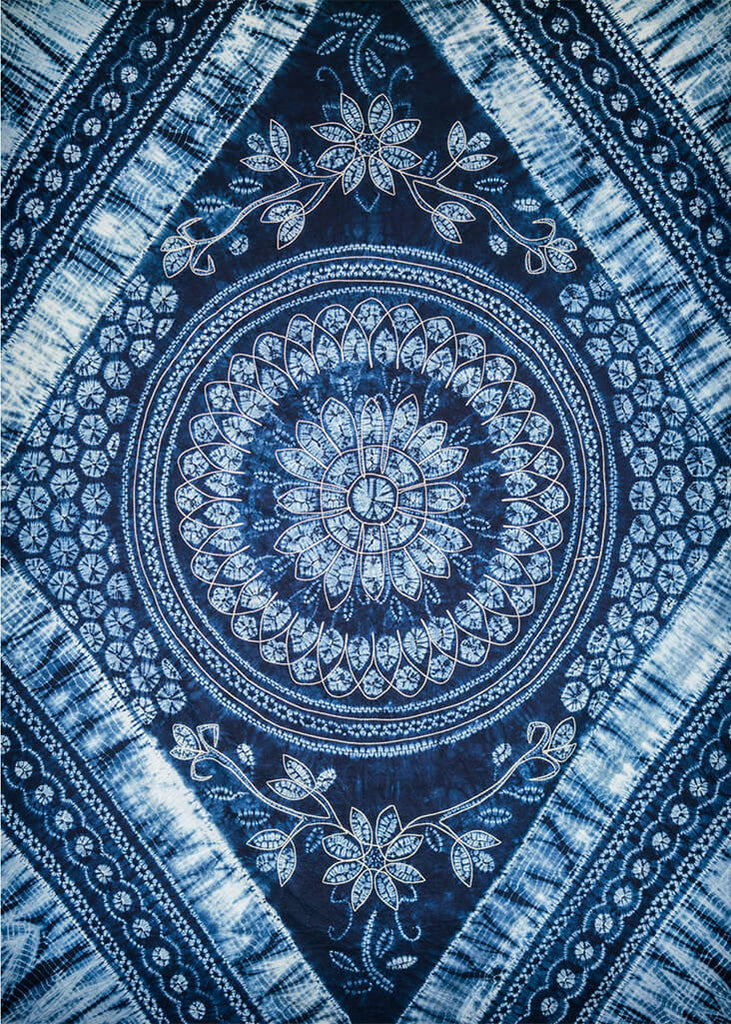 Asian Indigo Batik INSPIRED Counted Cross Stitch Patterns
