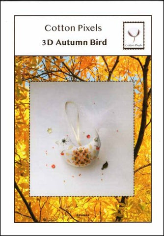 3D Autumn Bird by Cotton Pixels Counted Cross Stitch Pattern