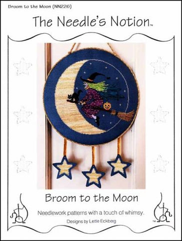 Broom to the Moon By The Needle's Notion Counted Cross Stitch Pattern