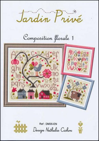 Composition Florale 1 By Jardin Prive Counted Cross Stitch Pattern