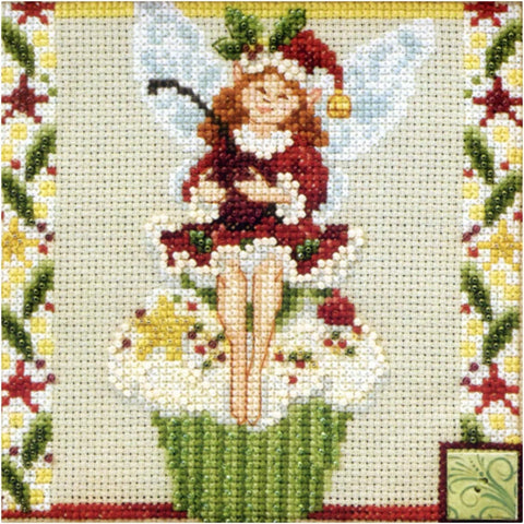 Jim Shore The Cupcake Fairy Beaded Counted Cross Stitch Kit Mill Hill