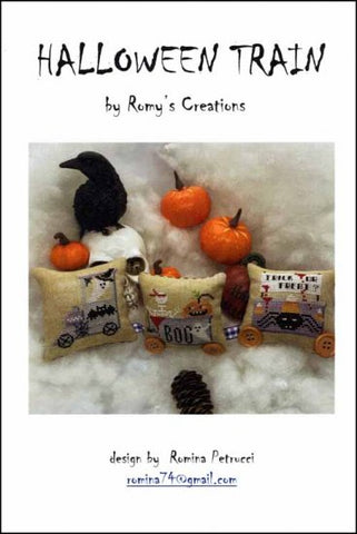 Halloween Train by  Romy's Creations Counted Cross Stitch Pattern