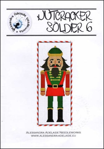 Nutcracker Soldier 6 by Alessandra Adelaide Needleworks Counted Cross Stitch Pattern