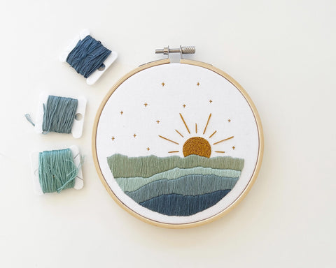 Ocean Embroidery Kit By Urbann Nest