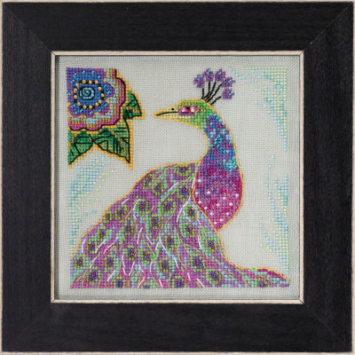 Laurel Burch PEACOCK by Mill Hill Counted Cross Stitch Kit