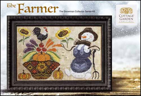 Snowman Collector Series 8: The Gardener by Cottage Garden Samplings Counted Cross Stitch Pattern