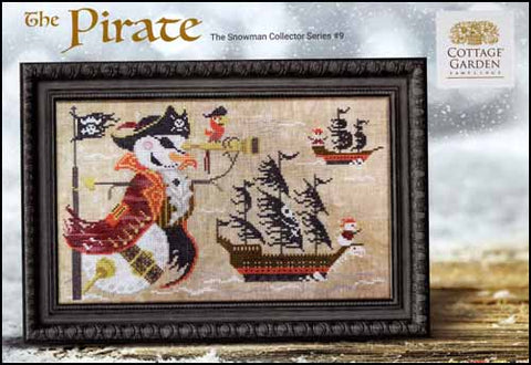 Snowman Collector Series 9: The Pirate by Cottage Garden Samplings Counted Cross Stitch Pattern