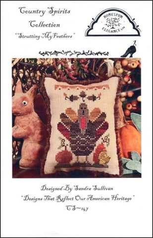 Strutting My Feathers by Homespun Elegance Counted Cross Stitch Pattern