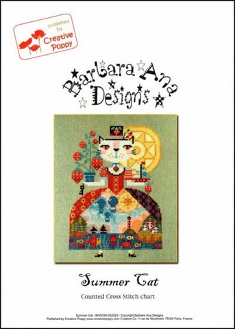 Summer Cats by Barbara Ana Designs Counted Cross Stitch Pattern