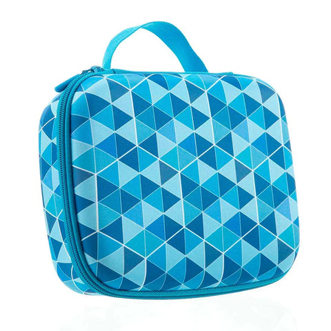 JUMBO BOX COLORZ CASE By Zipit-Blue Triangles