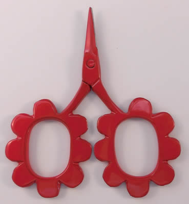 Kelmscott Design's FLOWER POWER Scissors-Red