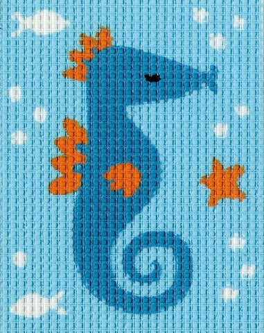 SEA HORSE Vervaco Stamped Canvas Kit 5