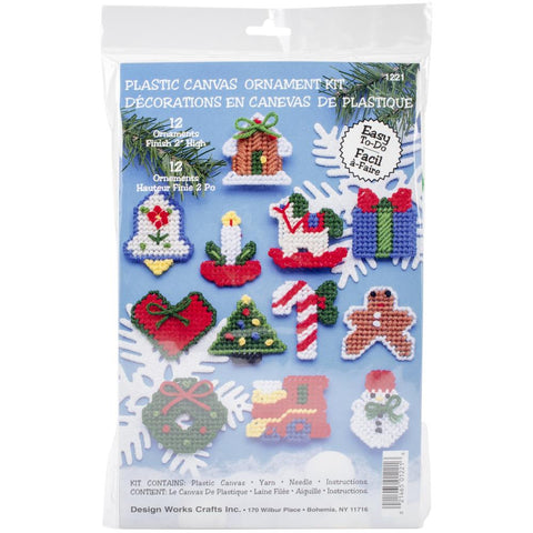 COUNTRY CHRISTMAS Holiday Ornament Kit by Design Works Counted Cross Stitch Kit 2