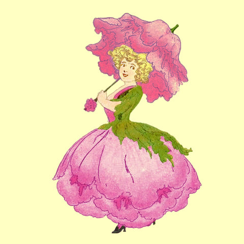 The Peony Flower Fairy by Elizabeth Gordon Counted Cross Stitch Pattern