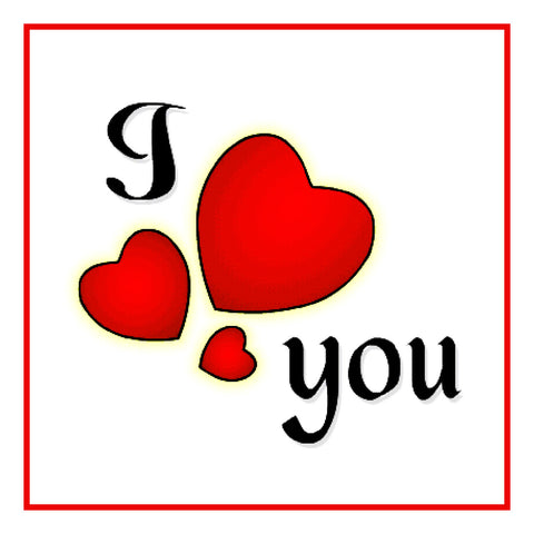 Contemporary Valentine I Heart You  Red Hearts Sew So Simple Counted Cross Stitch Pattern