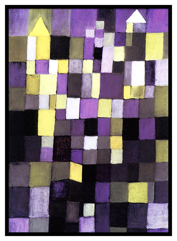 Architecture by Expressionist Artist Paul Klee Counted Cross Stitch Pattern
