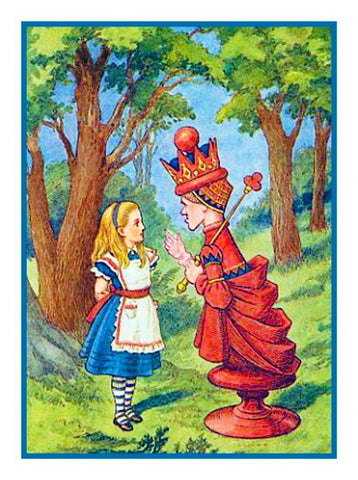 Tenniel's The Red Queen Alice in Wonderland Counted Cross Stitch Chart Pattern DIGITAL DOWNLOAD