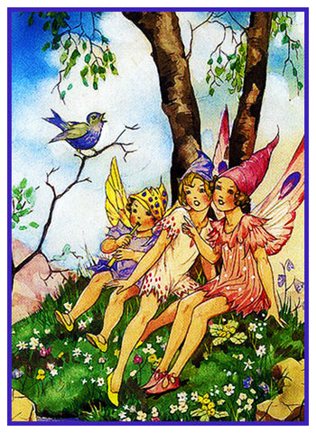 Musical Fairies Fairy-Tale By Dorothy M. Wheeler Counted Cross Stitch Pattern
