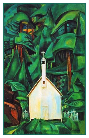 Emily Carr The Indian Church Canada Landscape Counted Cross Stitch Pattern