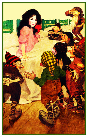 Snow White and The Seven Dwarfs By Jessie Willcox Smith Counted Cross Stitch Pattern