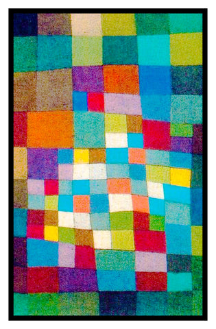In The Desert by Expressionist Artist Paul Klee Counted Cross Stitch Pattern