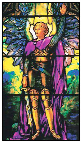 Archangel Michael inspired by Louis Comfort Tiffany  Counted Cross Stitch Pattern DIGITAL DOWNLOAD
