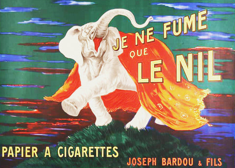 Cigarette Papers Advertisement Art Leonetto Cappiello Counted Cross Stitch Pattern