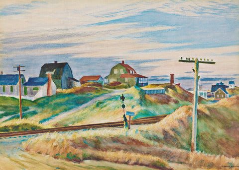 Cottages in North Truro by American Edward Hopper Counted Cross Stitch Pattern