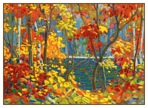 Tom Thomson's The Pool Trees Autumn Canada Landscape Counted Cross Stitch Pattern