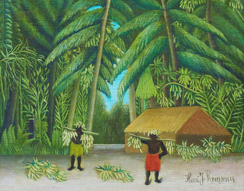 The Banana Harvest by Henri Rousseau Counted Cross Stitch Pattern