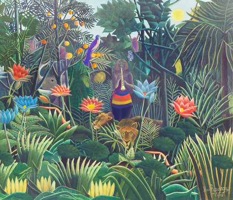 The DREAM Detail by Henri Rousseau Counted Cross Stitch Pattern DIGITAL DOWNLOAD