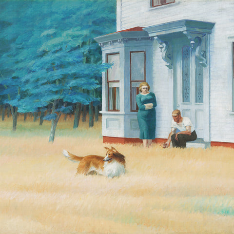 Cape Cod Evening Detail by American Edward Hopper Counted Cross Stitch Pattern