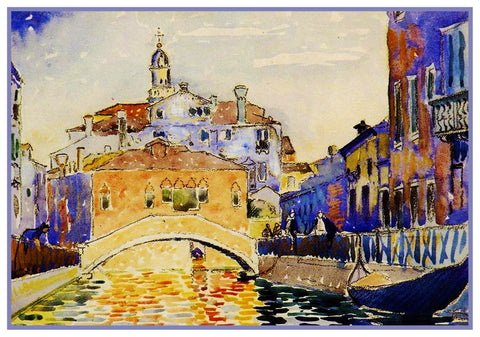 Henri-Edmond Cross Venice Canal Italy Orenco Originals Counted Cross Stitch Pattern