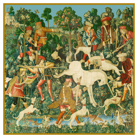 The Unicorn Defends Itself from The Hunt for the Unicorn Tapestries Counted Cross Stitch Pattern