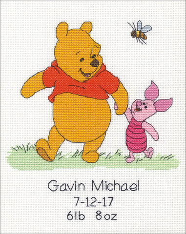 Disney Winnie The Pooh and Tiger Counted Cross Stitch Kit 8
