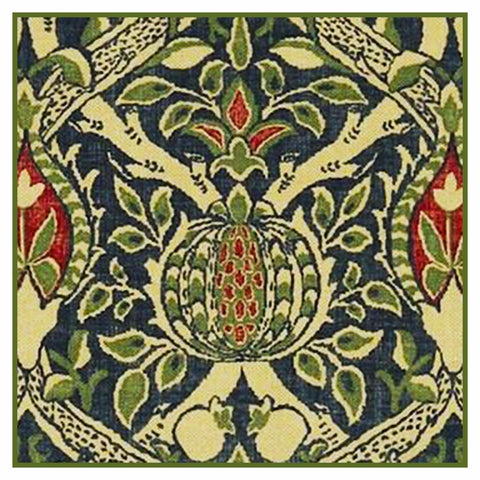 Granada detail 3 by William Morris Design Counted Cross Stitch Pattern