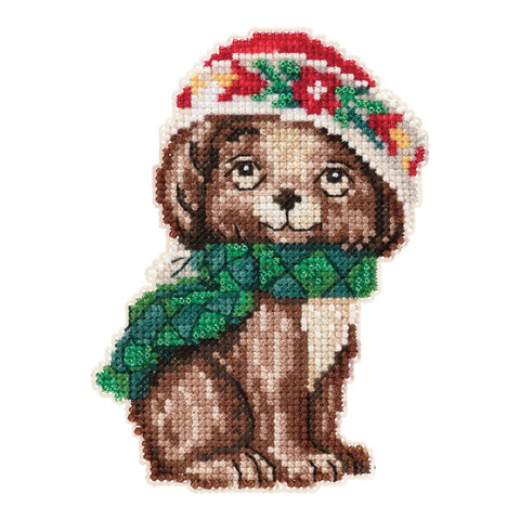 CHRISTMAS PUPPY by Jim Shore Counted Cross Stitch Kit 5