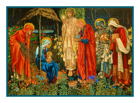 Adoration of The Magi by William Morris Counted Cross Stitch Pattern