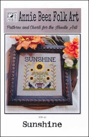 Sunshine by Annie Beez Folk Art Counted Cross Stitch Pattern