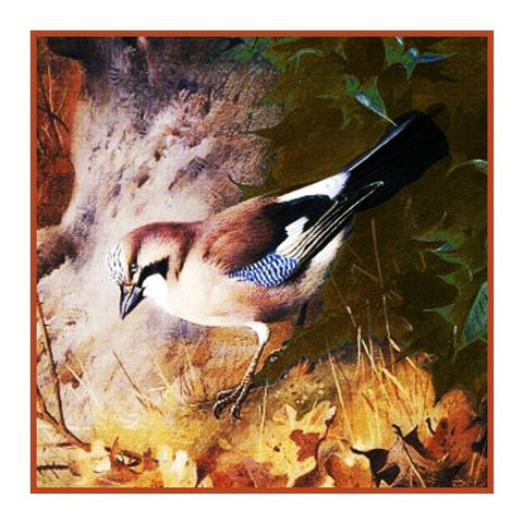 House Martin By Naturalist Archibald Thorburn's Bird Counted Cross Stitch Pattern
