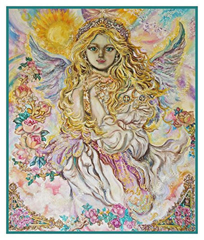The Angel of the Archangel Raphael inspired by Yumi Sugai Counted Cross Stitch Pattern