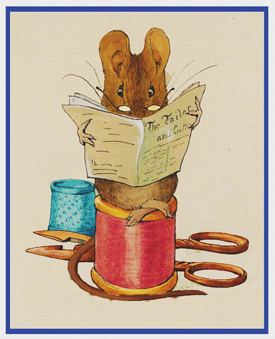 Mouse From The Tailor of Gloucester inspired by Beatrix Potter Counted Cross Stitch Pattern DIGITAL DOWNLOAD