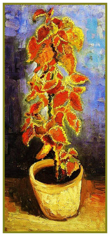 A Coleus Plant by Vincent Van Gogh Counted Cross Stitch Pattern