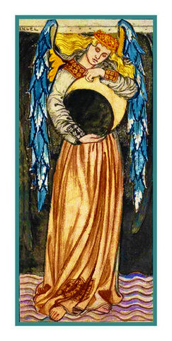 Angel Waning Moon by William Morris Counted Cross Stitch Pattern