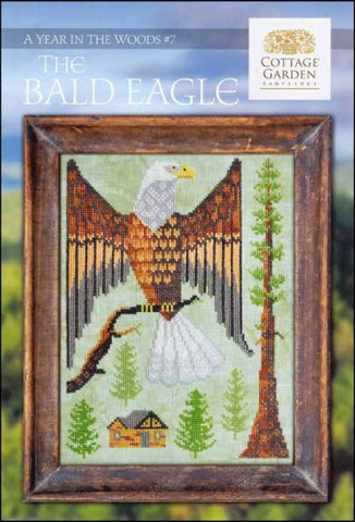 A Year In The Woods 7: The Bald Eagle by Cottage Garden Samplings Counted Cross Stitch Pattern