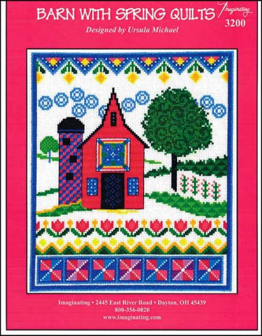 Barn With Spring Quilts by Imaginating Counted Cross Stitch Pattern