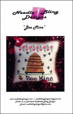 Bee Series- Bee Mine by Needle Bling Designs Counted Cross Stitch Pattern