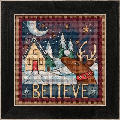 Believe by Sticks - Beaded Counted Cross Stitch Kit
