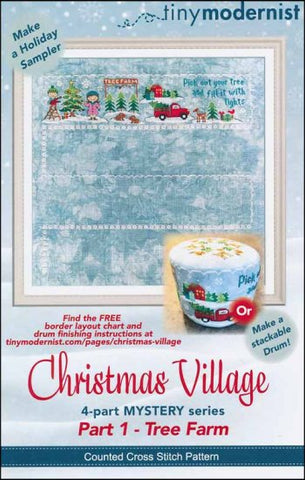 Christmas Village: Part 1 Tree Farm By The Tiny Modernist Counted Cross Stitch Pattern